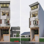 Nhà ống kinh doanh Hiện đại 5 tầng tiện nghi cho gia đình