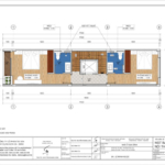 Mặt bằng tầng 2 nhà ống 64m2 tại Hải Dương