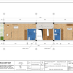 Mặt bằng tầng 3 nhà ống 3 tầng 1 tum