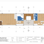 Mặt bằng tầng 3 nhà ống Hiện đại 5 tầng tại Bắc Giang.
