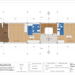 Mặt bằng tầng 4 nhà ống kinh doanh Hiện đại tại Bắc Giang.