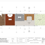 Mặt bằng tầng 5 nhà ống kinh doanh Hiện đại 5 tầng tại Bắc Giang.
