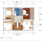 Mặt bằng tầng 2 của biệt thự Tân cổ điển 2 tầng tại Hải Phòng