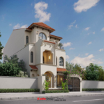 Biệt thự Địa Trung Hải được thiết kế không gian sống tiện nghi cho trải nghiệm sống của gia đình.