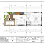 Mặt bằng tầng 1 của biệt thự Địa Trung Hải 3 tầng tại Gia Lai