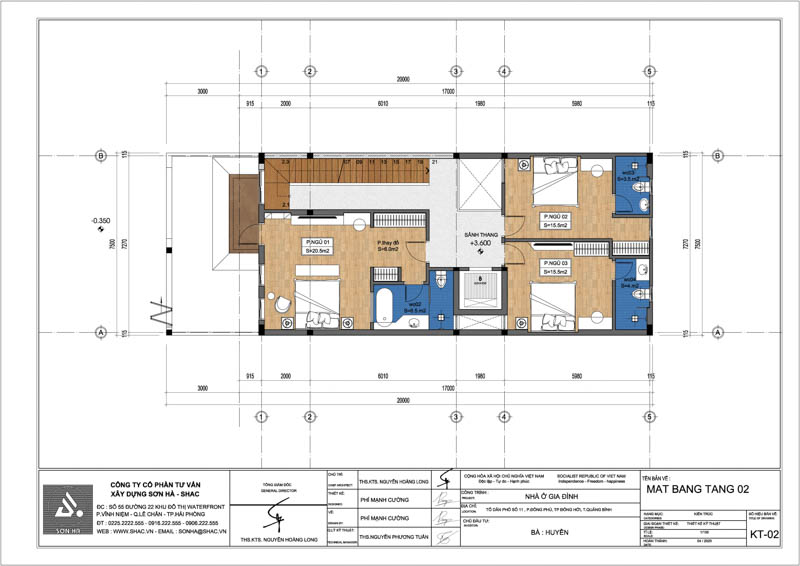 Sunshine Villa: Biệt thự Địa Trung Hải 3 tầng tràn ánh nắng 16 Mặt bằng tầng 2 của biệt thự Địa Trung Hải tiện nghi, thoáng sáng.