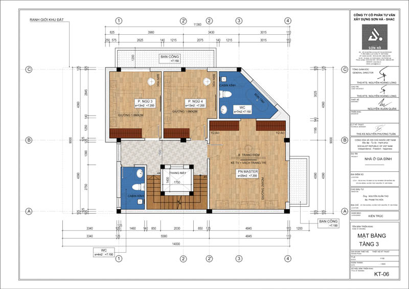 Sống Như Nghỉ Dưỡng Mỗi Ngày - Mẫu Biệt Thự 4 Tầng Đẹp Xuất Sắc Từ Sơn Hà Group 21 Mặt bằng tầng 3 biệt thự 4 tầng Hiện đại