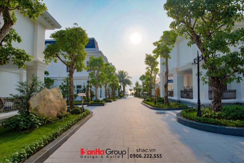Không gian xanh trong thiết kế khách sạn luôn được Sơn Hà Group chú trọng