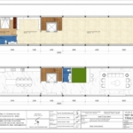 Mặt bằng tầng 3, 4 của nhà phố kinh doanh 135m2 tại Hải Phòng