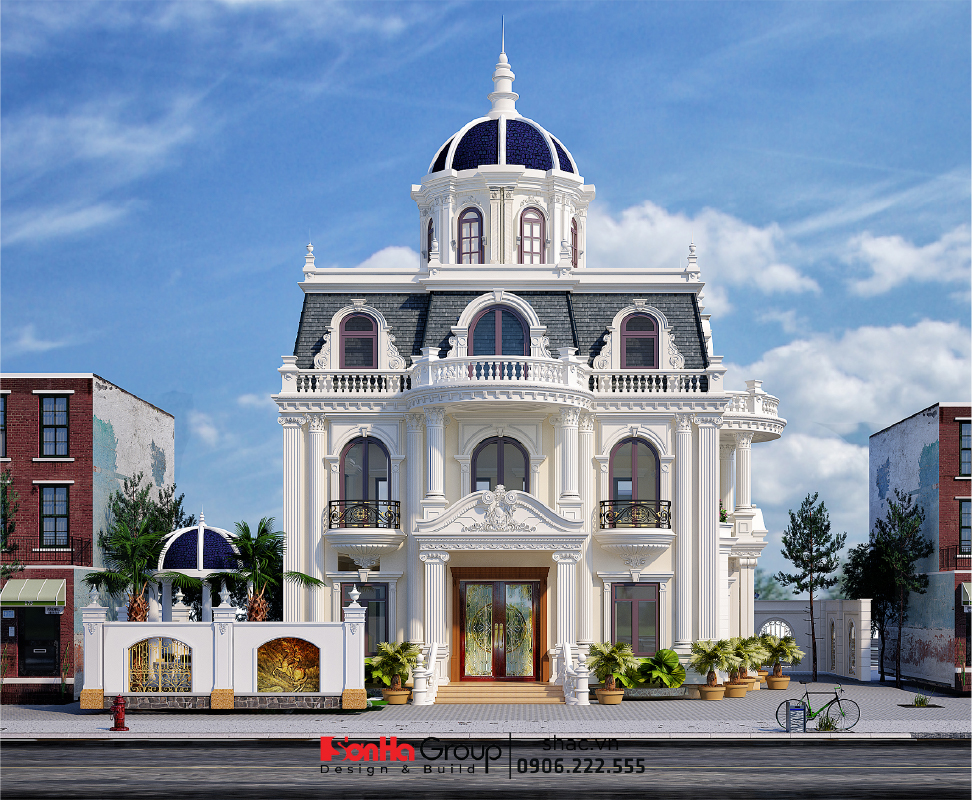 Mẫu biệt thự tân cổ điển 2 tầng phong cách Pháp tinh tế tại Nam Định