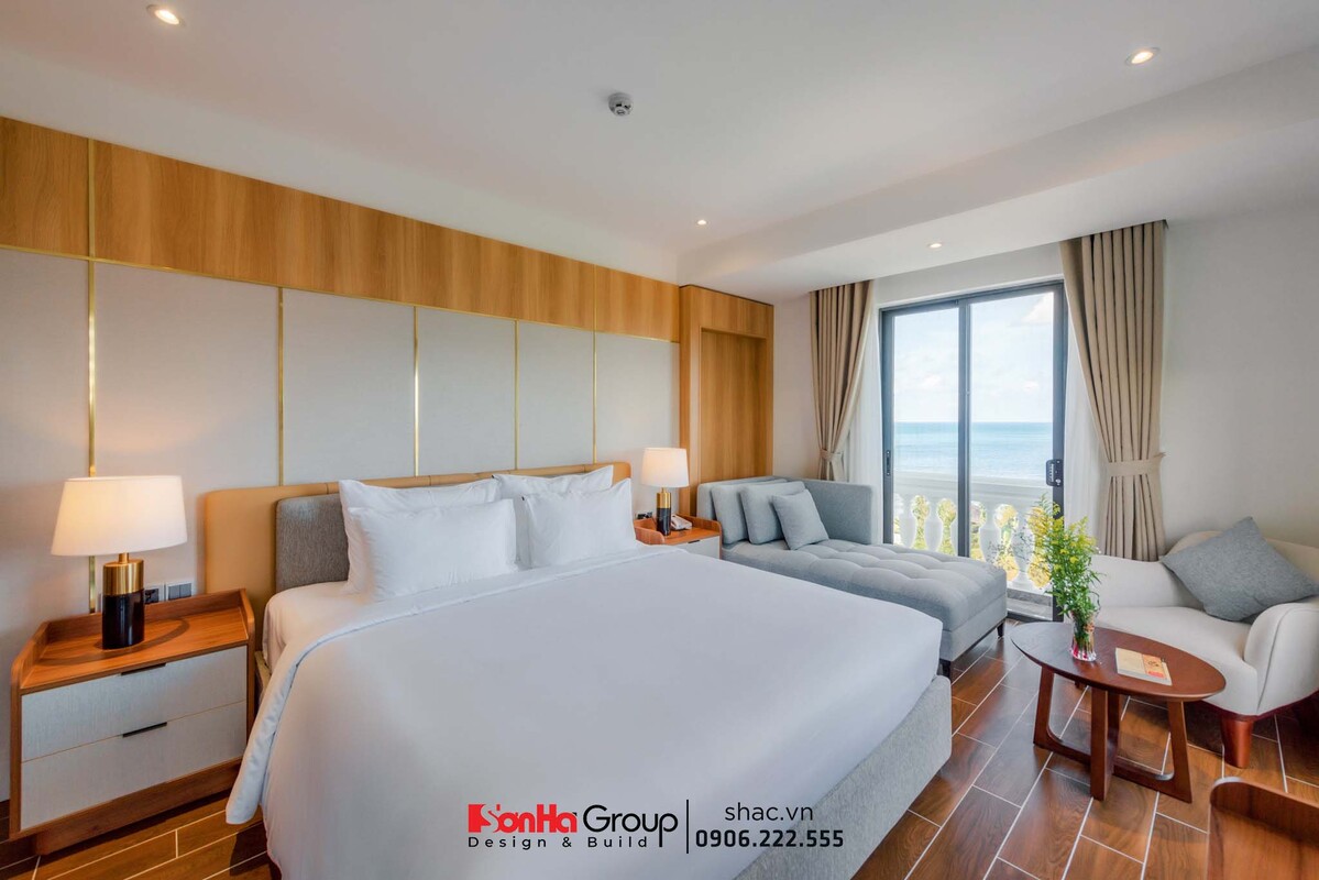 Mẫu phòng ngủ sang trọng, hiện đại trong khách sạn 4 sao đẳng cấp
