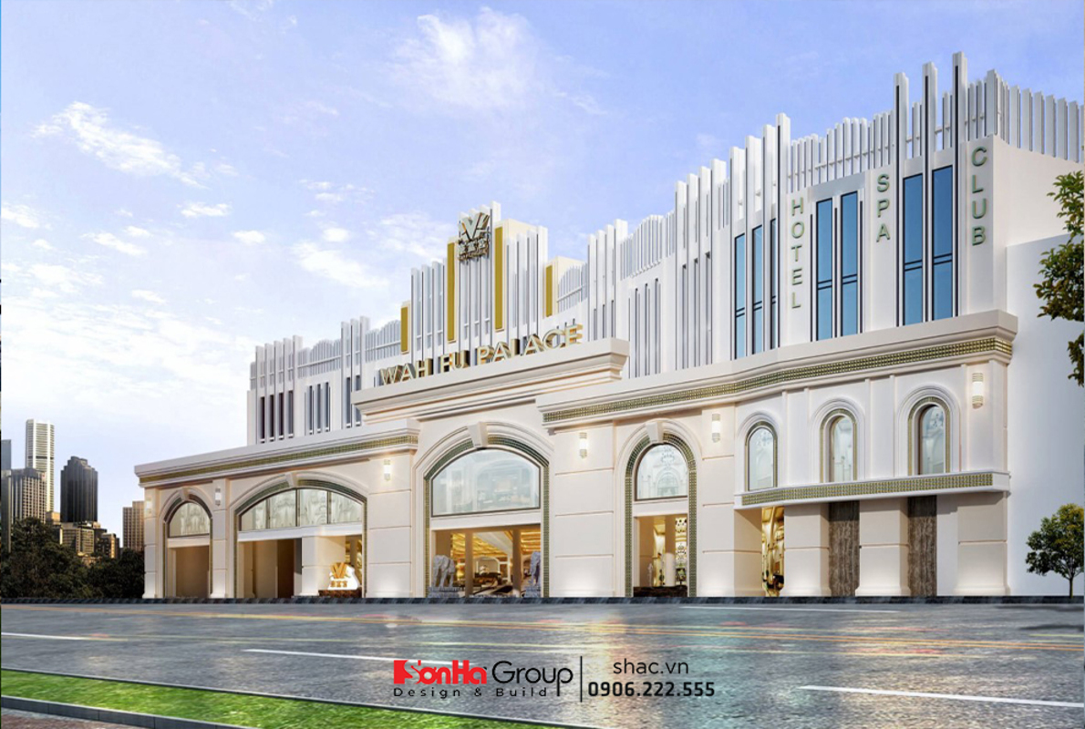 Thiết kế thi công khách sạn Wahfu Palace 5 sao phong cách Hiện đại