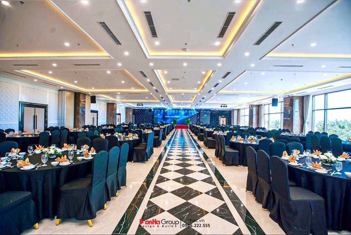 Thiết kế thi công phòng hội thảo sang trọng trong khách sạn Celina Peninsula Quảng Bình