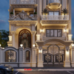 Họa tiết Tân cổ điển đẹp mắt, tinh tế được lựa chọn và sắp đặt phù hợp vào trong thiết kế