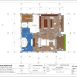 Mặt bằng tầng 2 của biệt thự Nghệ An 169m2