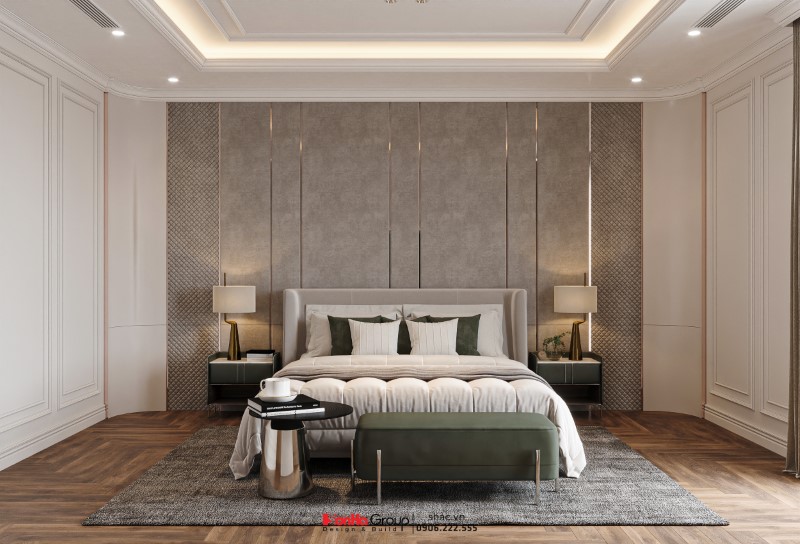 Sơn Hà Group: Công ty thiết kế thi công nội thất biệt thự uy tín với hàng ngàn mẫu thiết kế đẹp, đẳng cấp 18 Gam màu trầm sang trọng rất được ưa chuộng trong thiết kế tân cổ điển