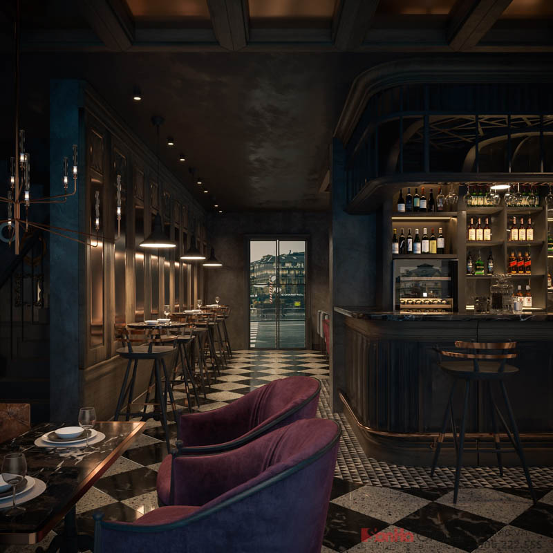 Không gian nhà hàng được phân tách thành các khu vực khác nhau phù hợp với các đối tượng khách hàng khác nhau