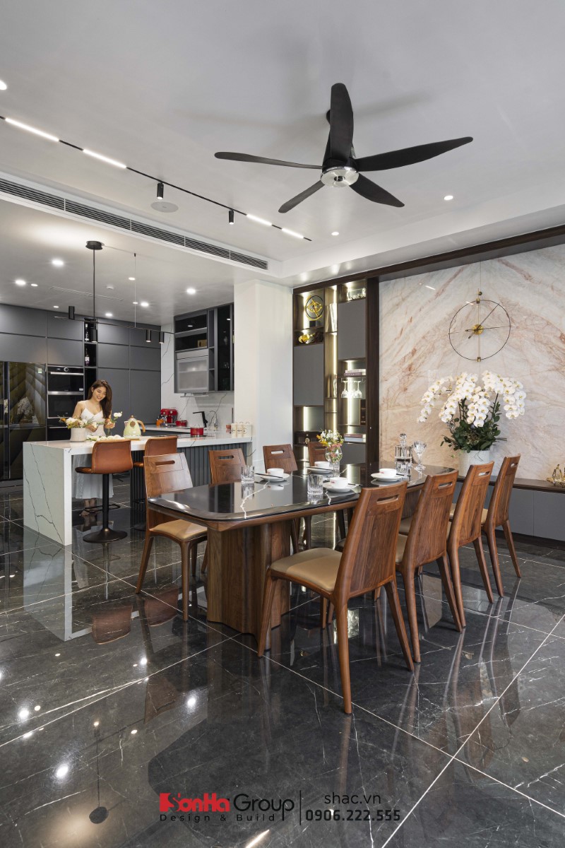 Sơn Hà Group: Công ty thiết kế thi công nội thất biệt thự uy tín với hàng ngàn mẫu thiết kế đẹp, đẳng cấp 27 Nội thất phòng bếp tối giản, tập trung vào công năng sử dụng của gia đình