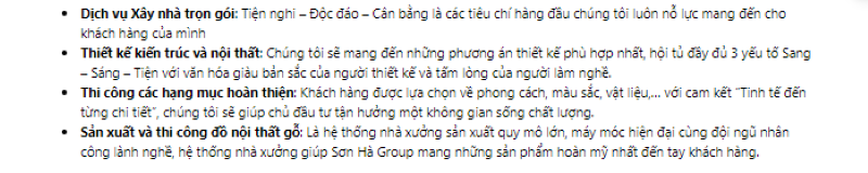 Sơn Hà Group là đơn vị chuyên thiết kế nội thất biệt thự đẹp, được các khách hàng tin tưởng và lựa chọn