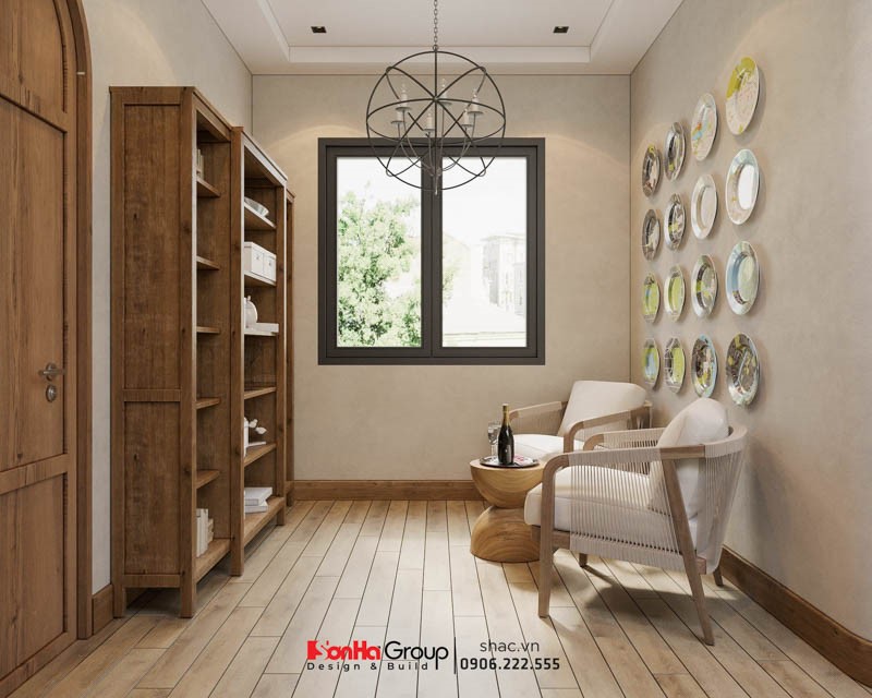 Sơn Hà Group: Công ty thiết kế thi công nội thất biệt thự uy tín với hàng ngàn mẫu thiết kế đẹp, đẳng cấp 23 Thiết kế phòng đọc sách tối giản, ấm cúng