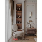 Góc thư giãn được bố trí phù hợp trong không gian phòng ngủ