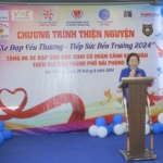 Hội Bảo trợ người tàn tật và trẻ mồ côi Lê Chân phát biểu