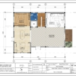 Mặt bằng tầng 1 biệt thự đẹp hiện đại 3 tầng