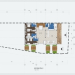 Mặt bằng tầng 1 khách sạn mini 5 tầng trên sườn núi