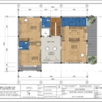 Mặt bằng tầng 2 biệt thự hiện đại 500m2 rộng thoáng tại Hải Phòng