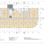 Mặt bằng tầng 5 dự án thiết kế trung tâm thương mại tại Hải Phòng