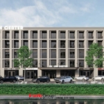 Mặt tiền tối giản của trung tâm thương mại tại Hải Phòng