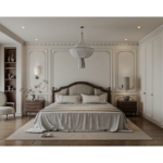 Phòng ngủ con gái phong cách tối giản, mộc mạc trong nhà ở kết hợp kinh doanh tại Hà Nội