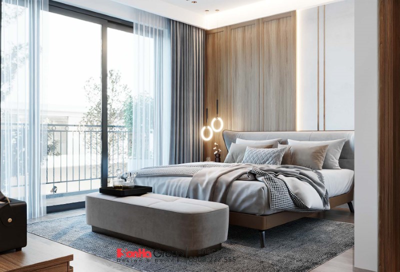 Thiết kế biệt thự hiện đại 500m2: Biến nắng Đông thành điểm sáng đặc biệt 35 Phòng ngủ nhỏ phong cách hiện đại, cá tính