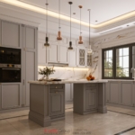 Thiết kế bếp tối giản, thu hút với các chi tiết trang trí ấn tượng