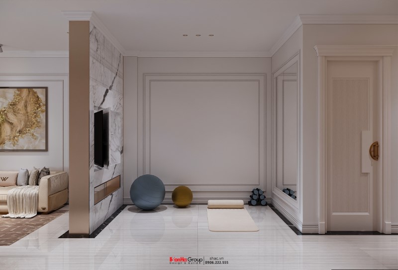 Thiết kế phòng tập yoga trong nhà ở kết hợp kinh doanh tại Hà Nội