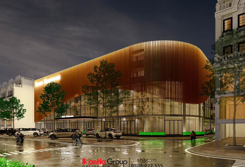 Thiết kế trung tâm thương mại lấy cảm hứng từ sóng biển Mê Linh Center 3