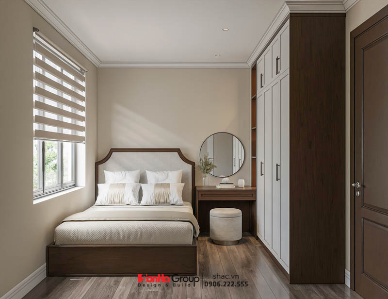 Căn biệt thự 4 tầng lưu giữ những khoảnh khắc chậm trôi của thời gian 61 Căn phòng ngủ tối giản được tối ưu công năng trong biệt thự hiện đại 4 tầng tại Hải Phòng