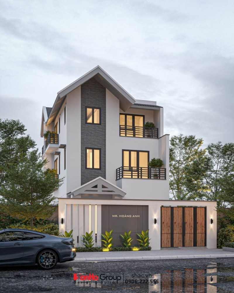 Biệt thự song lập kết hợp văn phòng kinh doanh 90m2 tại Hải Phòng 41 Kiến trúc hiện đại kết nối giá trị gia đình và nhu cầu kinh doanh trong biệt thự song lập tại Hải Phòng