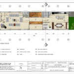 Mặt bằng bố trí tầng 5 của nhà phố kết hợp kinh doanh tại Hải Phòng