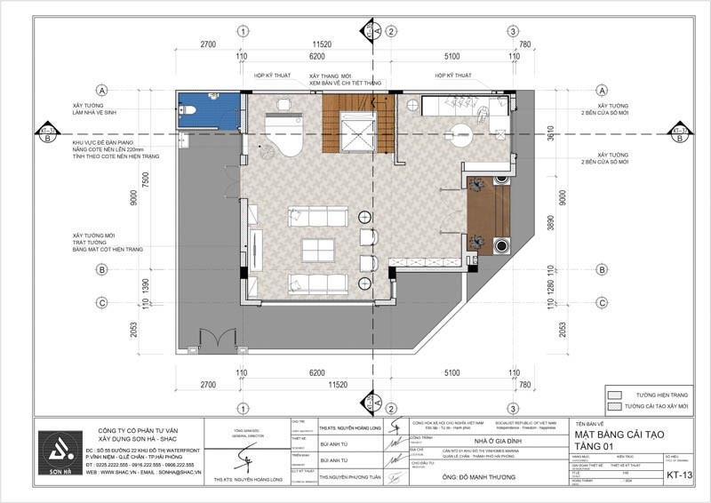 Căn biệt thự 4 tầng lưu giữ những khoảnh khắc chậm trôi của thời gian 50 Mặt bằng tầng 1 của mẫu biệt thự 4 tầng đẹp, sang trọng tại Hải Phòng