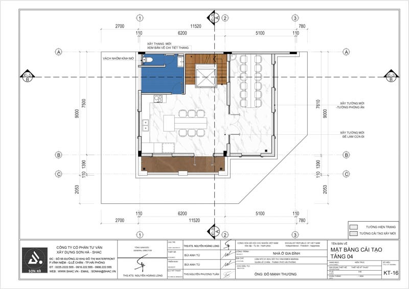 Căn biệt thự 4 tầng lưu giữ những khoảnh khắc chậm trôi của thời gian 63 Mặt bằng tầng 4 của mẫu biệt thự 4 tầng đẹp tại Hải Phòng