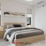 Phòng ngủ nổi bật với cách lấy sáng khoa học giúp không gian tối giản mà không hề đơn điệu