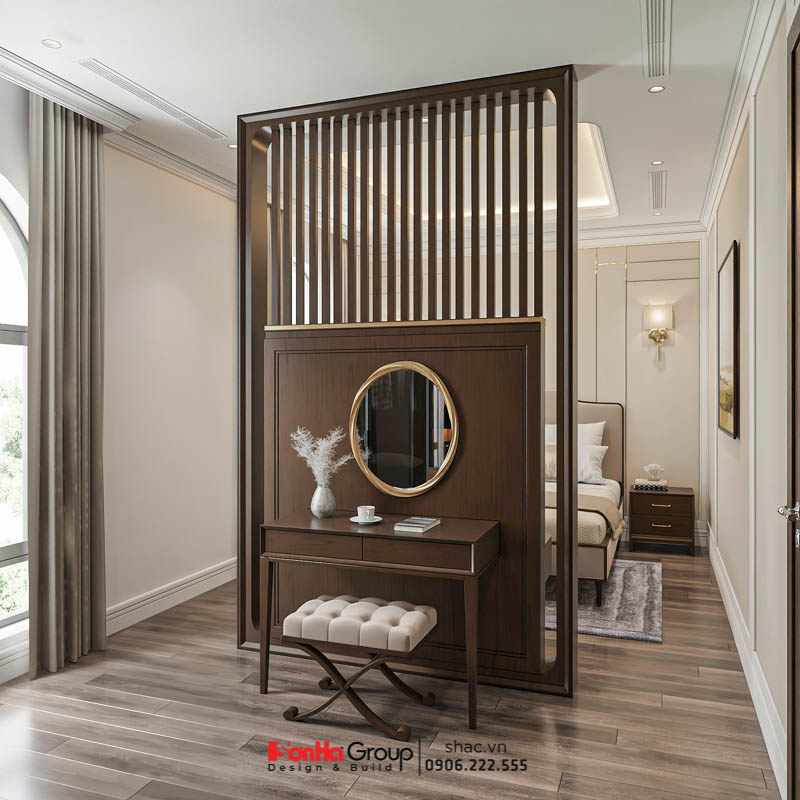 Căn biệt thự 4 tầng lưu giữ những khoảnh khắc chậm trôi của thời gian 60 Vách ngăn được sử dụng một cách khoa học nhằm tăng thêm không gian sử dụng cho chủ nhà