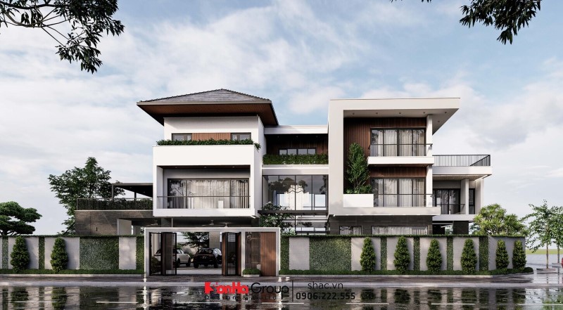 Biệt thự sân vườn kiểu Nhật song lập 500m2 tại Hải Phòng