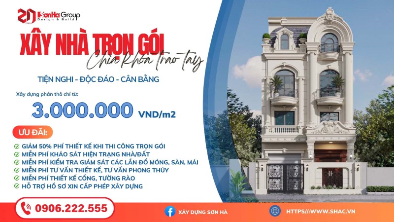 Báo giá xây nhà trọn gói chi tiết năm 2024 cho gia chủ đầu tư một lần, an tâm cả đời