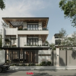 Biệt thự 3 tầng hiện đại - Căn nhà màu nắng lưu giữ một tình yêu