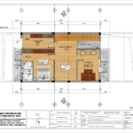 Mặt bằng bố trí tầng 3 của ngôi nhà phố liền kề 3 tầng tại Hải Phòng