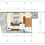 Mặt bằng cải tạo tầng 5 của nhà phố ven hồ tại Hà Nội