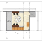Mặt bằng cải tạo tầng lửng của nhà phố 6 tầng ven hồ tại Hà Nội