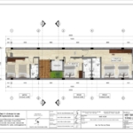 Mặt bằng tầng 2 của nhà nghỉ 4 tầng tại Hà Giang